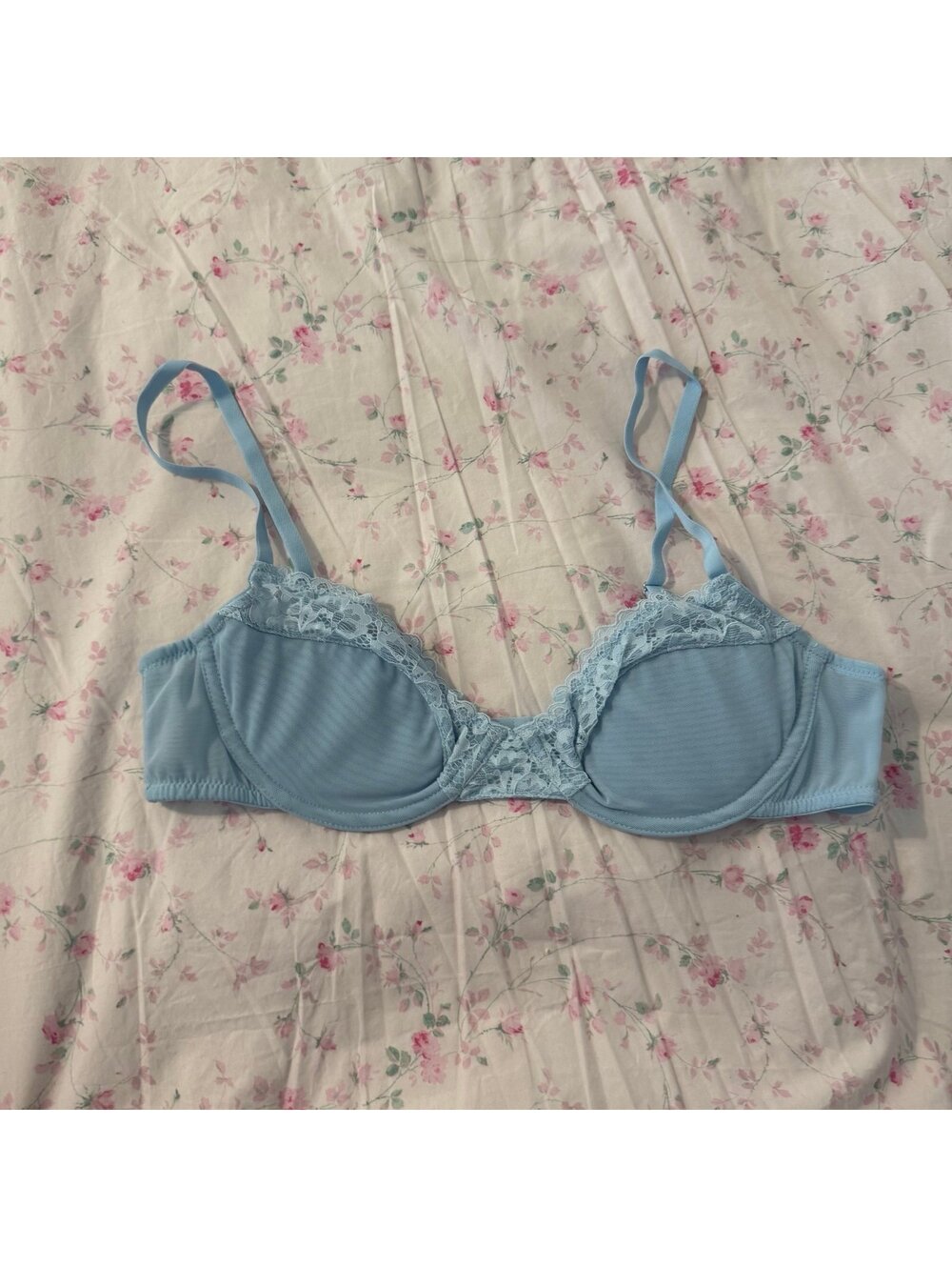 Urban Outfitters Blue Lace Bra